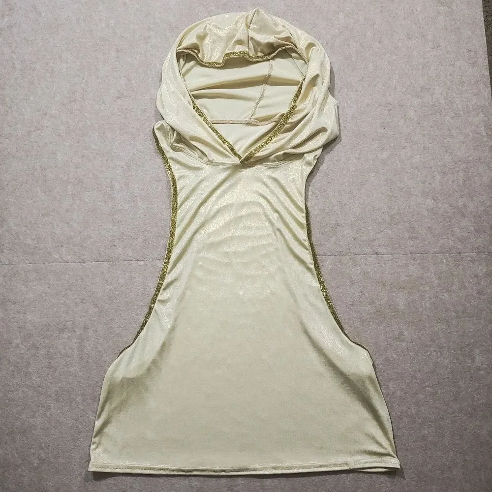 Elegant Gold Men's Brief Hoodie Set #2